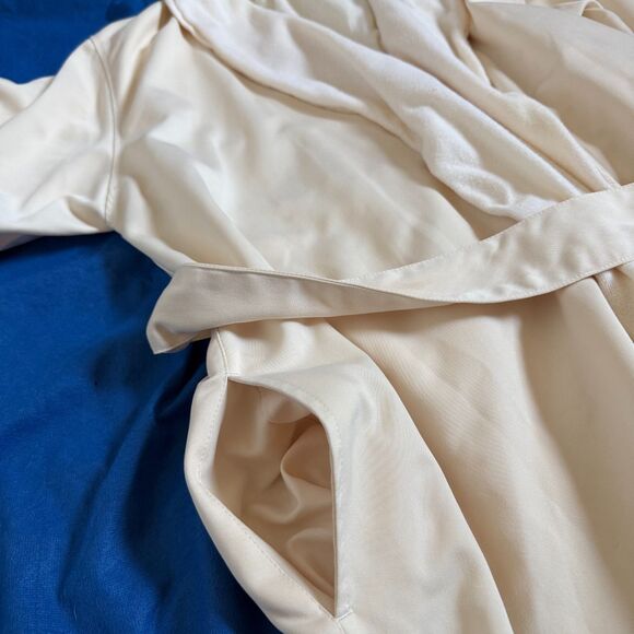 Restoration Hardware ivory terrycloth lined spa bath robe unisex L cozy lounge - Picture 7 of 10